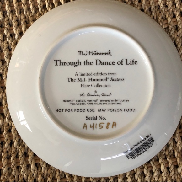 Vintage Hummel collectible plate - Through the dance of life - Picture 2 of 2